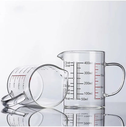Heat-resistant Glass Measuring Cup With Wood Lid