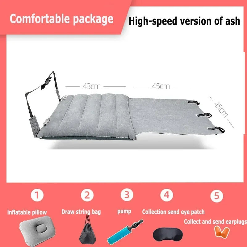 Adjustable Footrest Hammock with Inflatable Pillow Seat