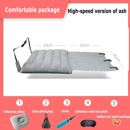 Adjustable Footrest Hammock with Inflatable Pillow Seat