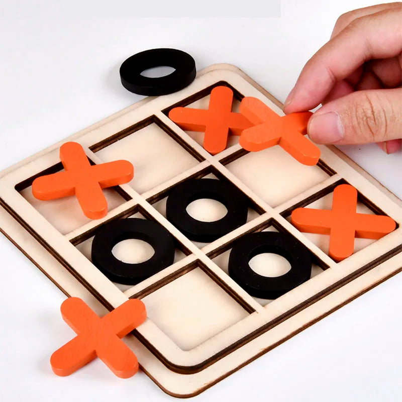 Montessori Wooden Toy Mini Chess Game Interaction Puzzle
