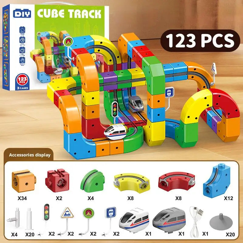 Magical Track Train USB Rechargeable 3D Building Tracks
