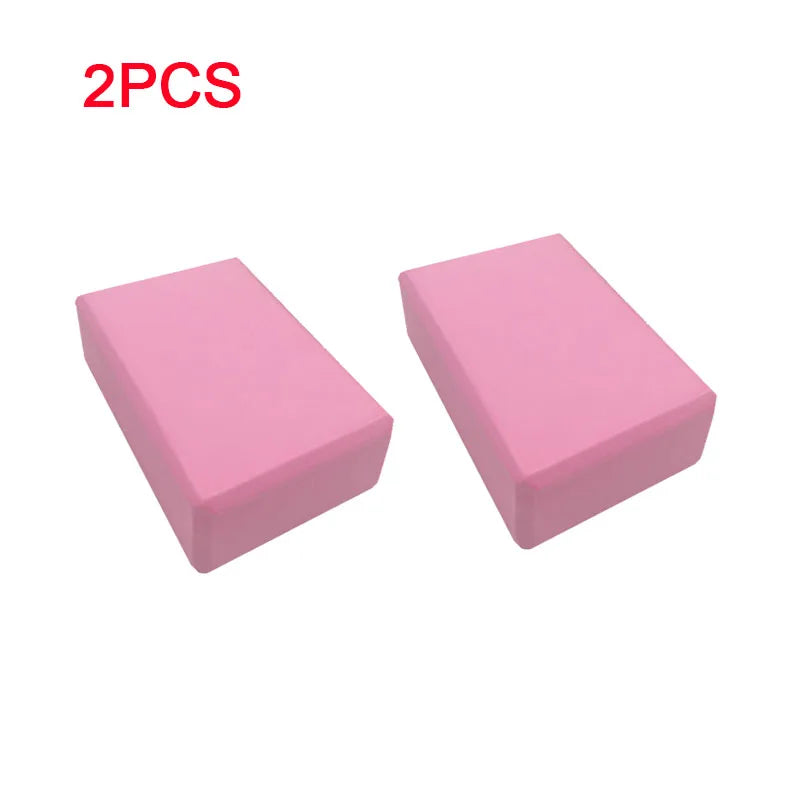New Yoga Building Blocks Cubes Pilates Bricks Mats