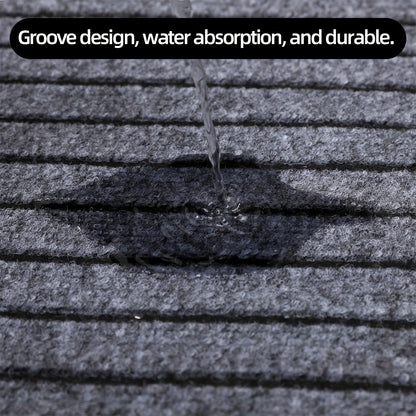 Large sized striped rubber bottom corridor carpet carp