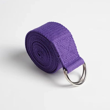 Yoga Strap Cotton Exercise Yoga Belt Adjustable
