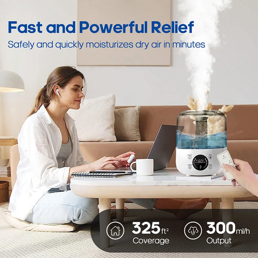 KINSCOTER 3L Air Humidifier Professional Large Capacity Home Humidifier Plant Mist