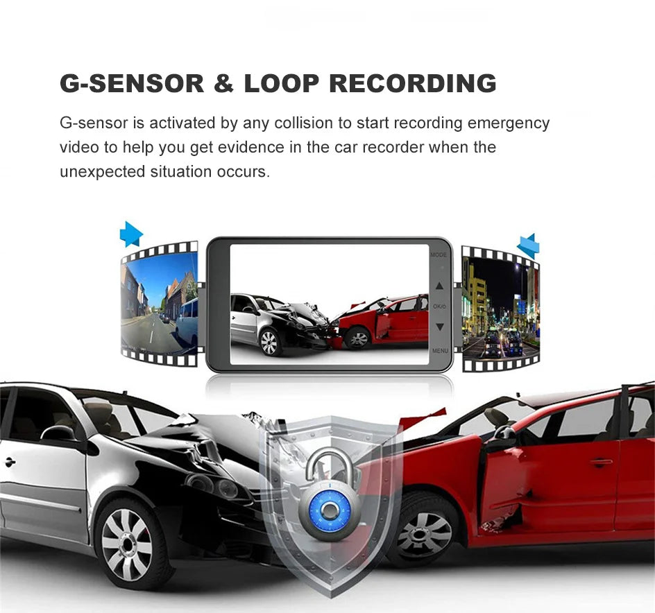 Dash Cam Touch Sensitive Dash Camera WDR G sensor