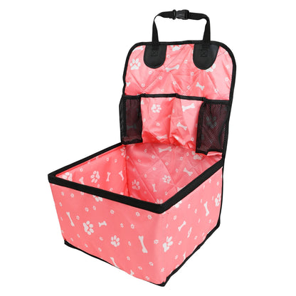 Dog Car Seat with Storage Pocket Travel Dog Bag Cover
