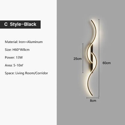 Indoor LED Wall Lights for Bedroom Bedside LED Wall Lamps