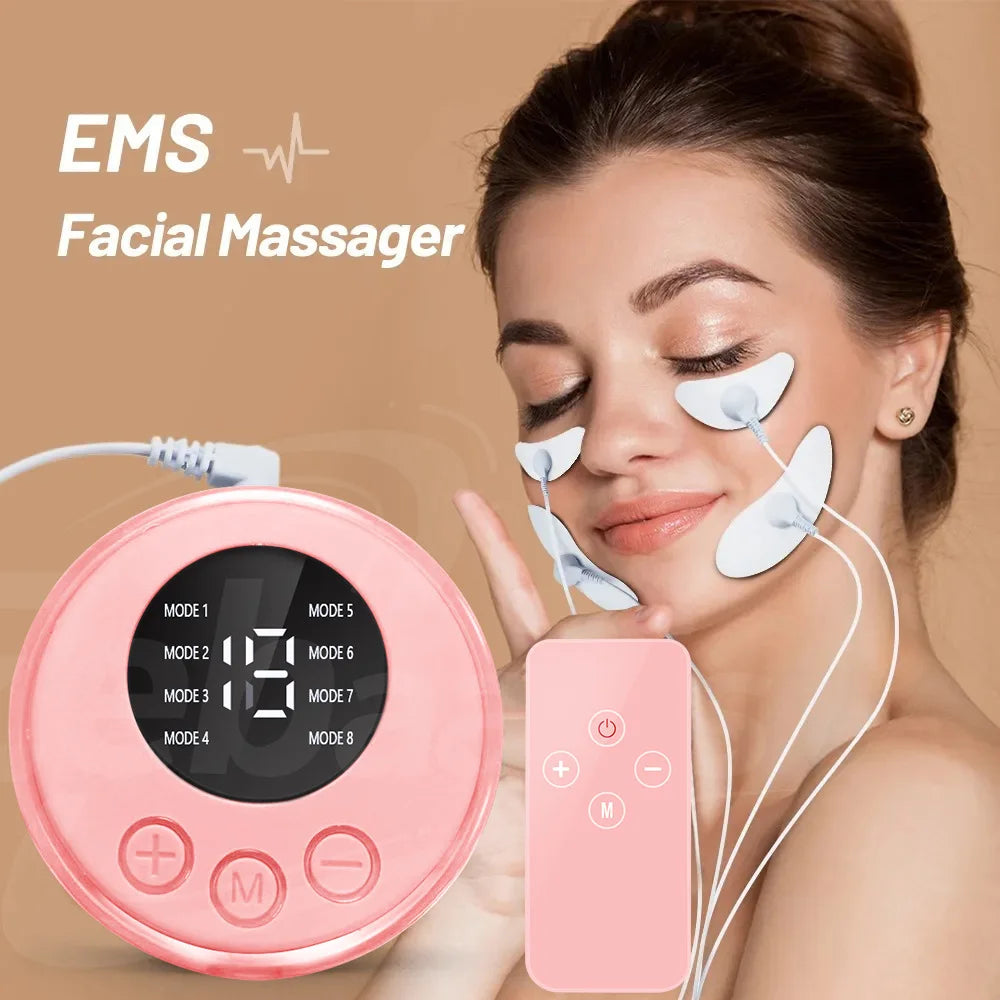 EMS Facial Massager Microcurrent Muscle Stimulator Lifting Skin