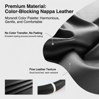 Napa Leather Steering Wheel Cover Non-Slip Inside