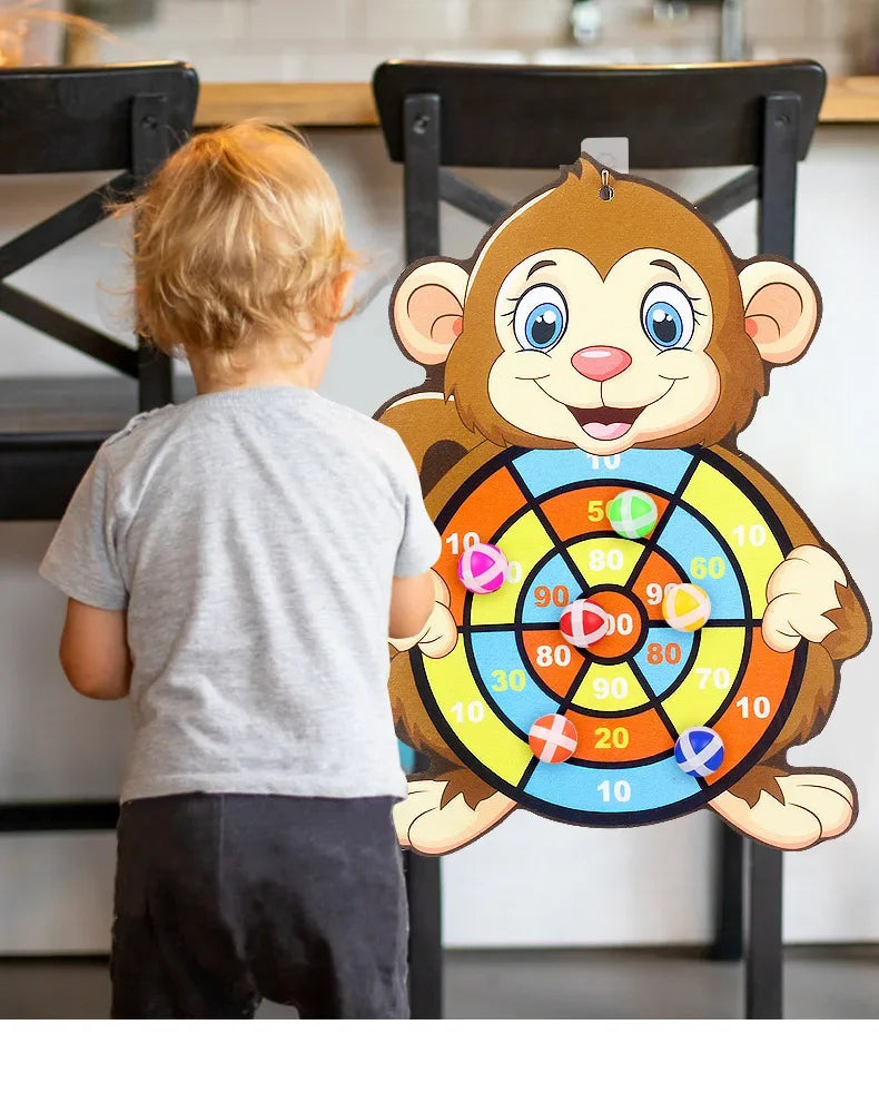 Educational Games Dart Board Baby Toy Stickey Ball Dart
