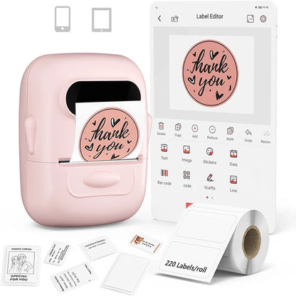 Thermal Label Printer P50 Portable Bluetooth Wireless