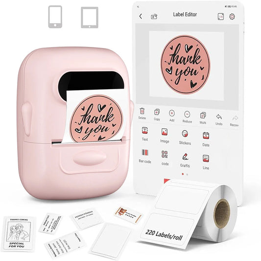 Thermal Label Printer P50 Portable Bluetooth Wireless