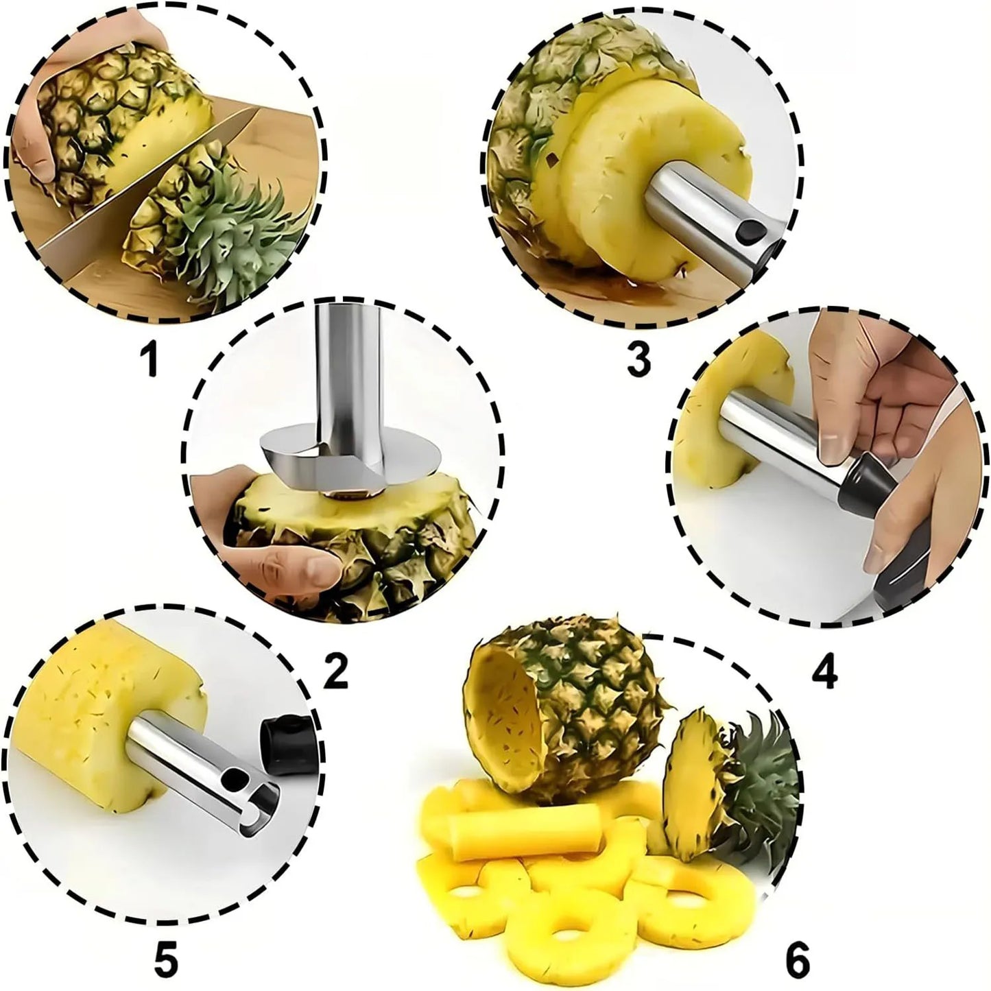 Pineapple Slicer Peeler Peeler Stainless Steel