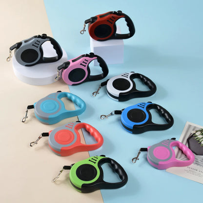 Retractable Pet Dog Leash Dogs Hiking Walking Traction Rope