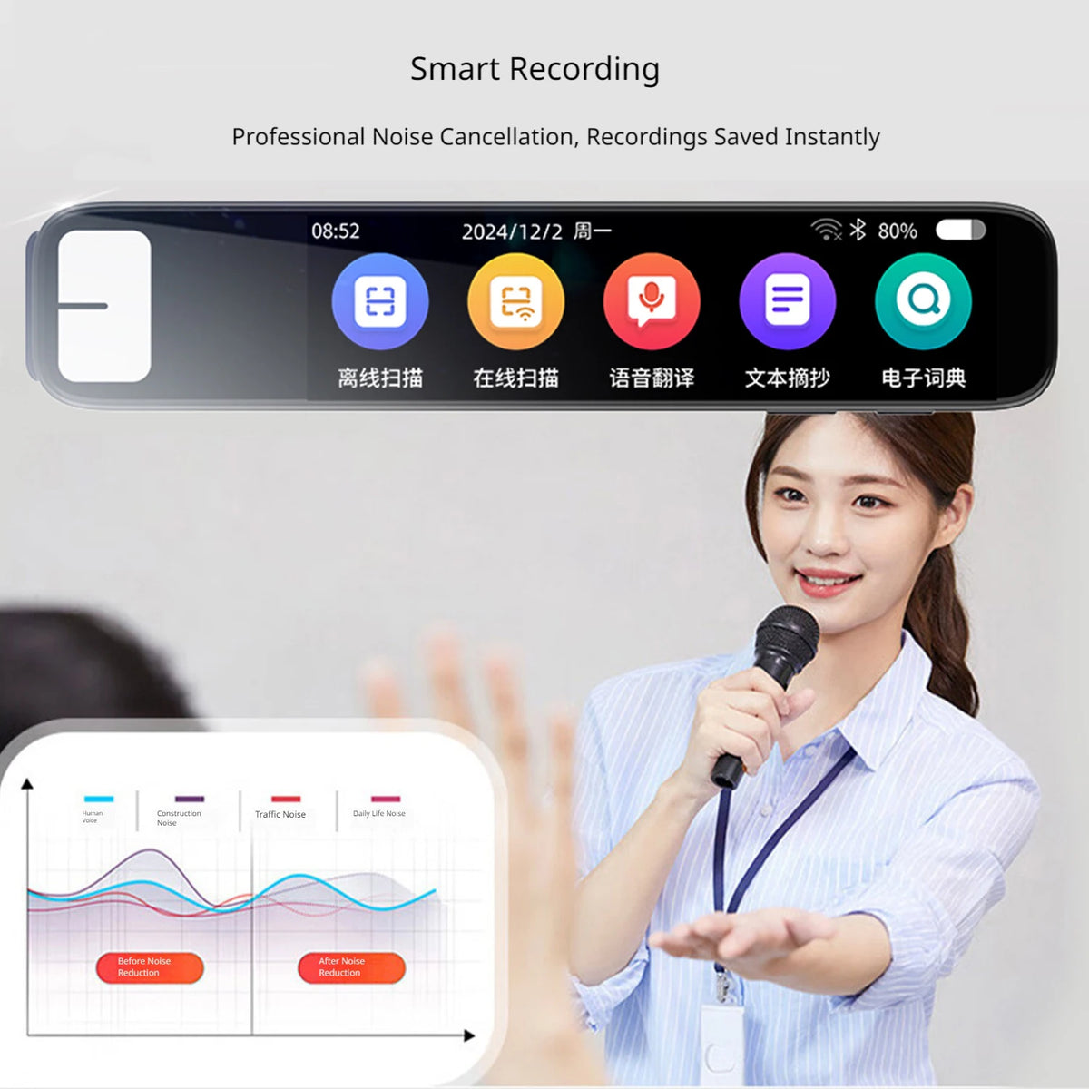 GPT AI Translation Pen 150+ Languages AI Scan Smart Translation