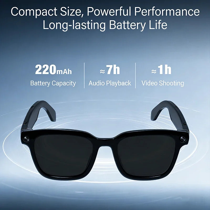 800W Camera AI Smart Glasses Men Translation Sunglasses