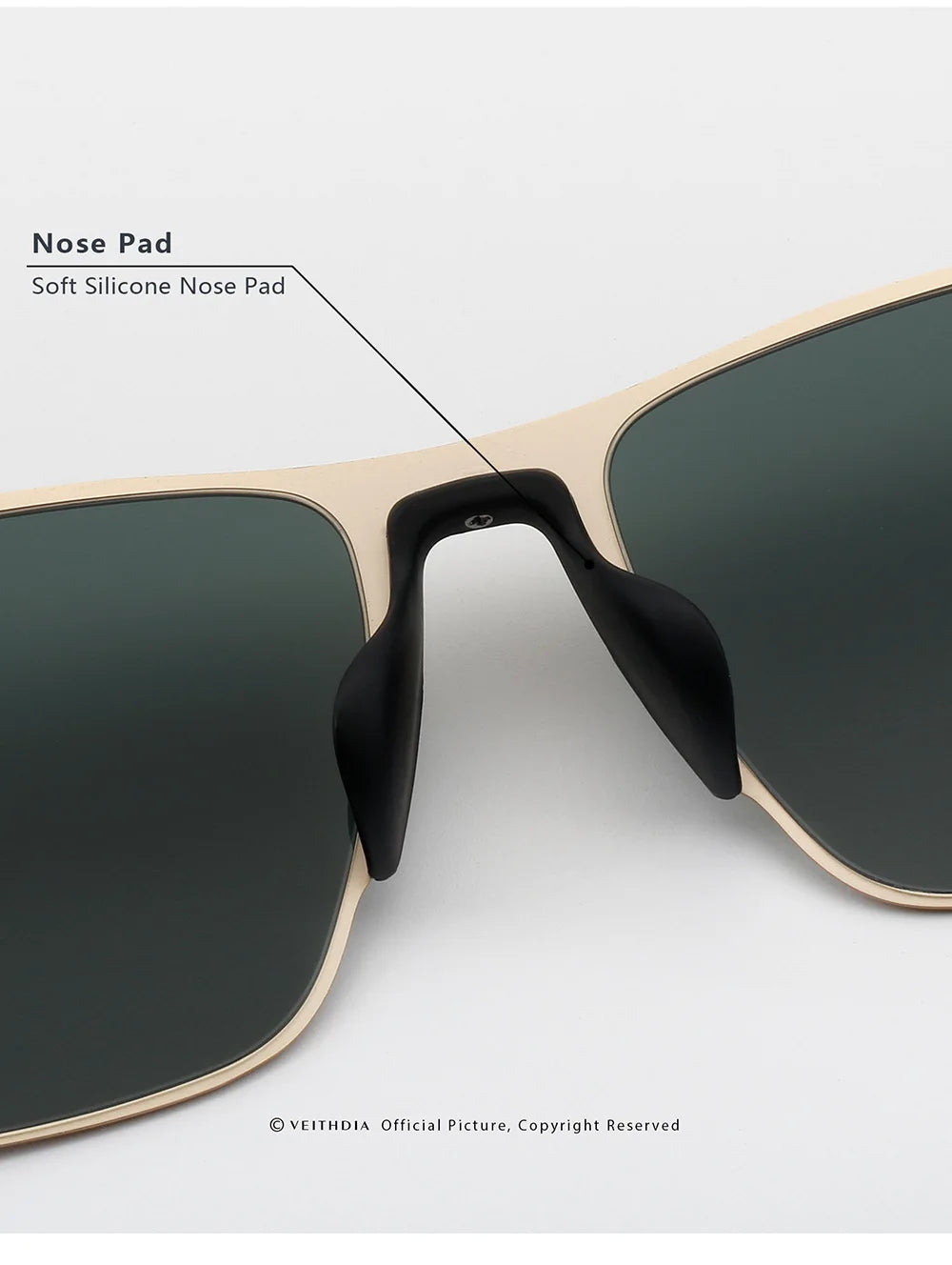 VEITHDIA High-definition Nylon Lens Polarized UV400 Eyeglasses