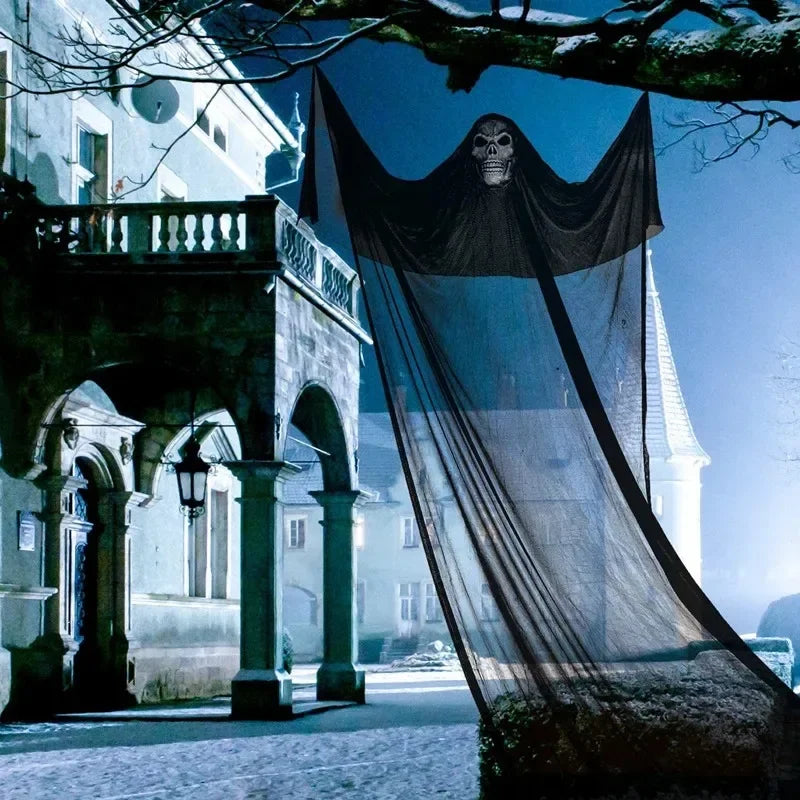 3.5M Halloween Hanging Skull Ghost Haunted House Decoration With LED