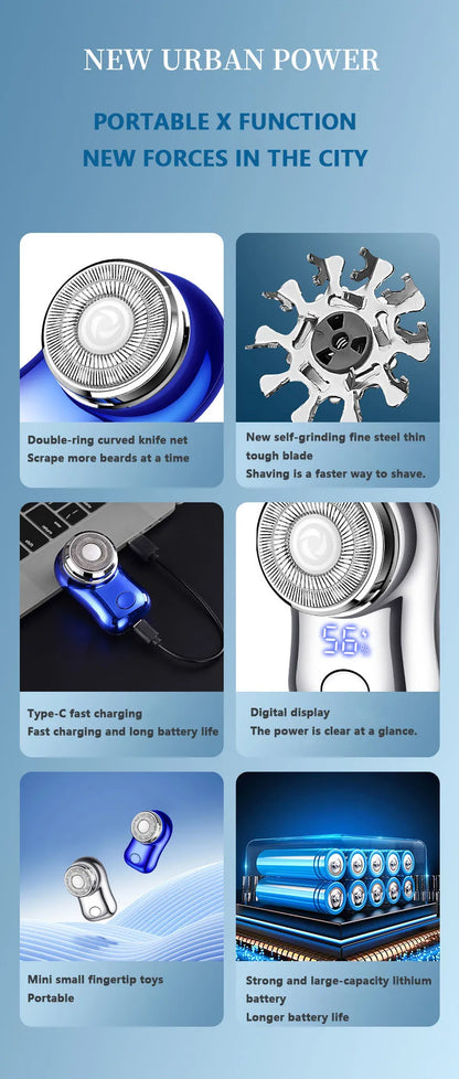 Mini Electric Shaver for Men Portable Beard Shavers