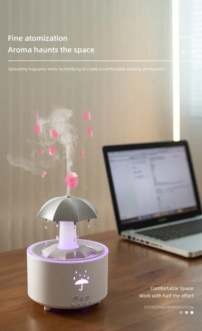 Ultra Quiet Raindrop Humidifier Aromatherapy Diffuser
