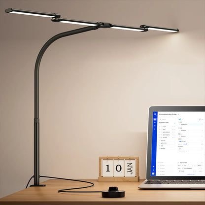 LED Ultra Bright Eye-Caring Desk Lamp Clip-on Office