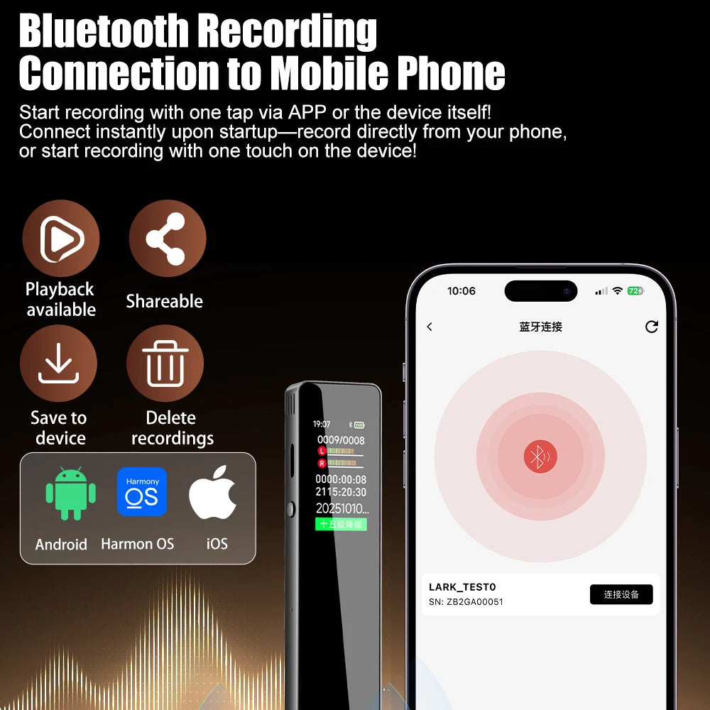 Famue AI Voice Recorder Real-Time Transcription Translation