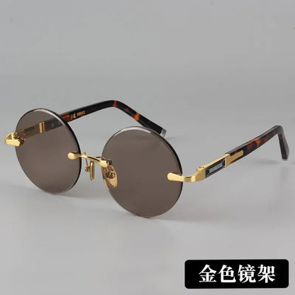 Men's Resin Sunglasses  Frameless UV400 Sunglasses