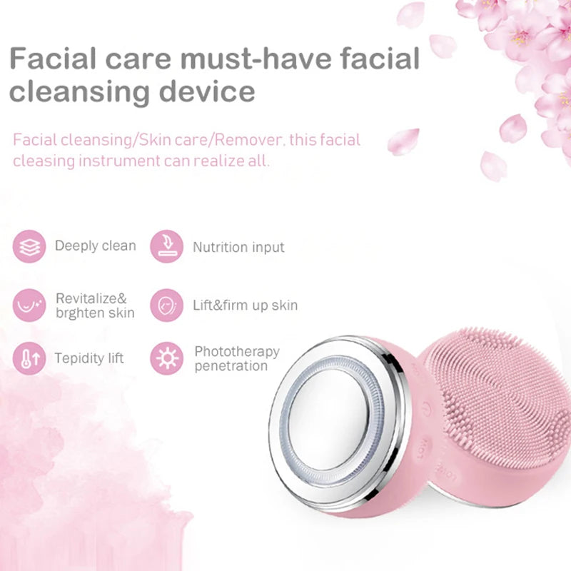 Mini Electric Silicone Face Cleaning Brush