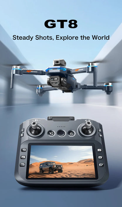 New GT8 Drone GPS 8K Professional HD 360° Dual Cameras