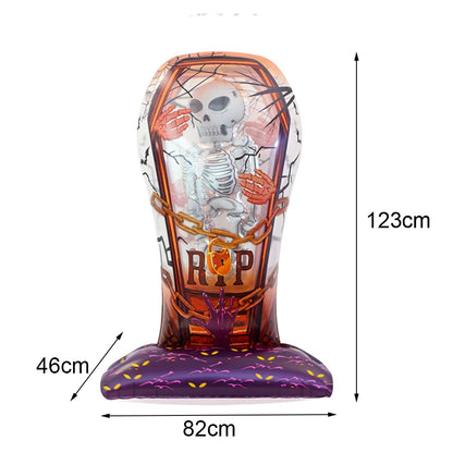 Large Halloween Standing Foil Balloons Haunted House Castle