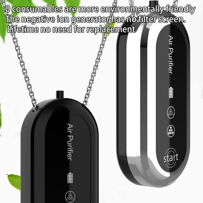 Air Purifier Travel Size Portable Air Cleaner Necklace