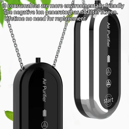 Air Purifier Travel Size Portable Air Cleaner Necklace