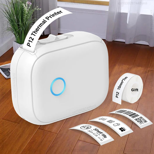 P12 Thermal Label Printer Similar Label Maker