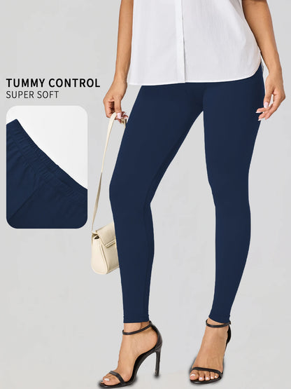 Plus Size Women's Leggings with Super Soft Fabric - High Elasticity