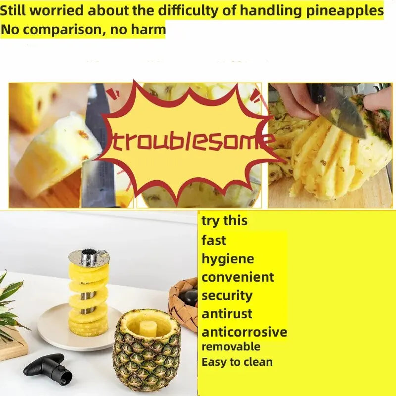 Pineapple Slicer Peeler Peeler Stainless Steel