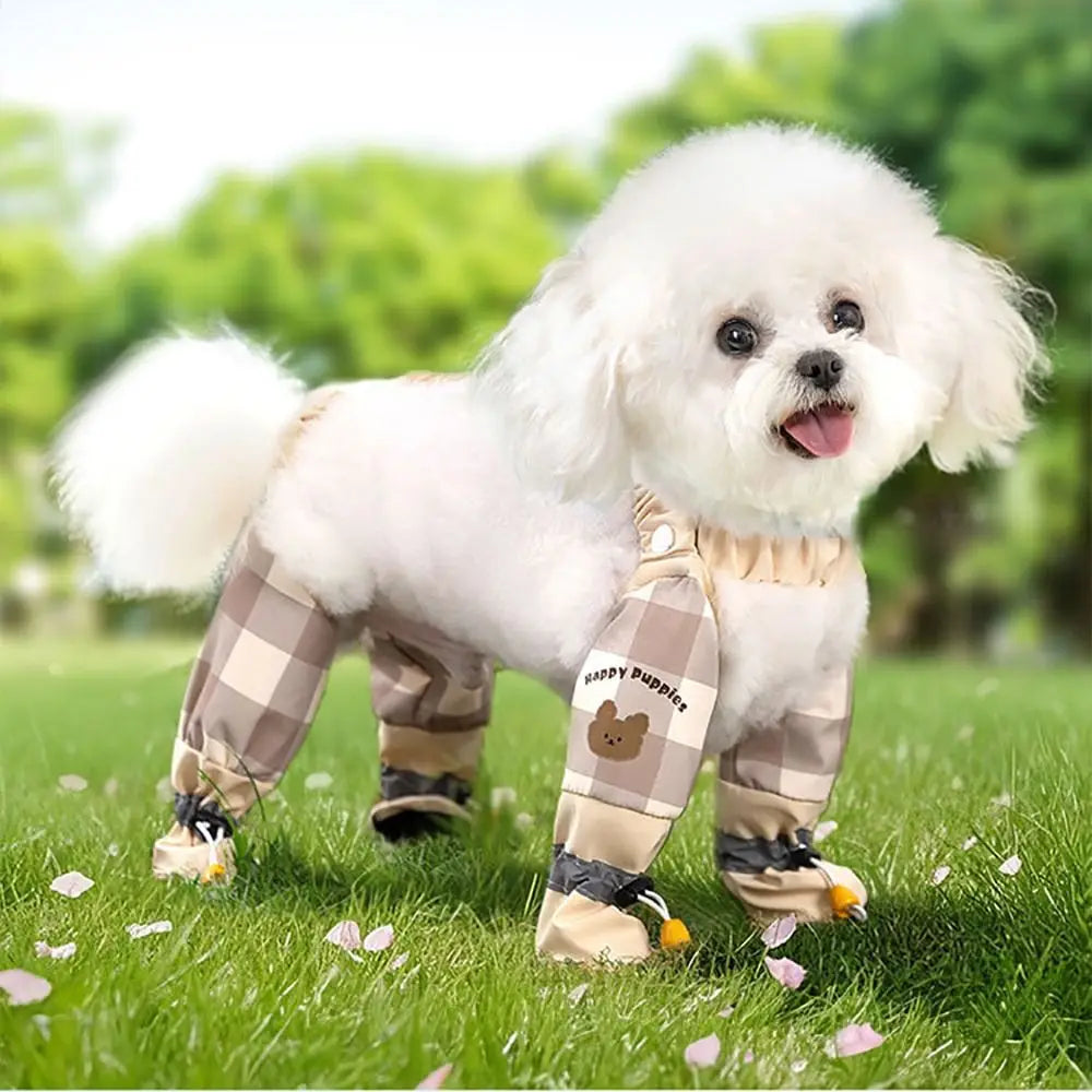 Reflective Stripe Pet Strolling Going Out Pants Adjustable