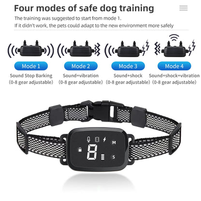 Electric Dog Training Collar Dog Anti Bark Waterproof