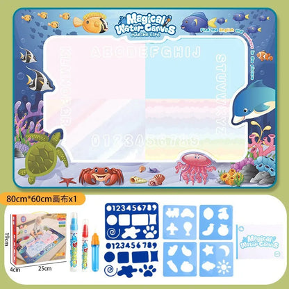 Magic Water Drawing Mat with Reusable Magic Pens