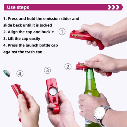 Cap Gun Beer Bottle Opener Portable Opening Gun Cap
