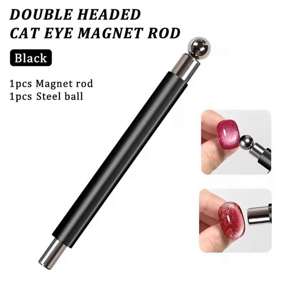 3 In 1 Dual Headed Cat Eye Nail Art Magnetic Stick