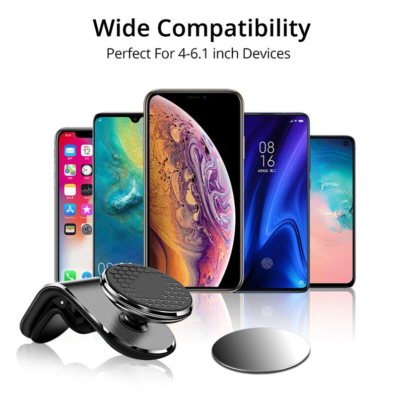 Magnetic Car Phone Holder Air Vent Clip Mount Rotation