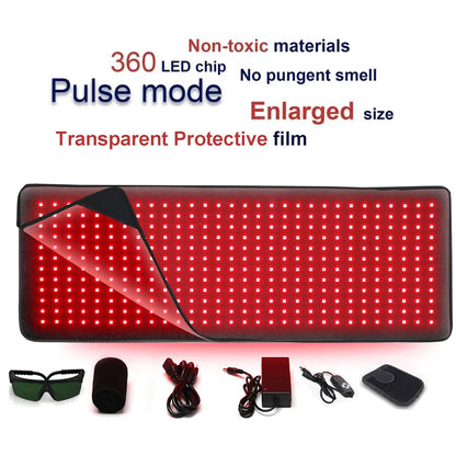Red ＆ Infrared Therapy Belt Body Wearable Wrap heating Pad