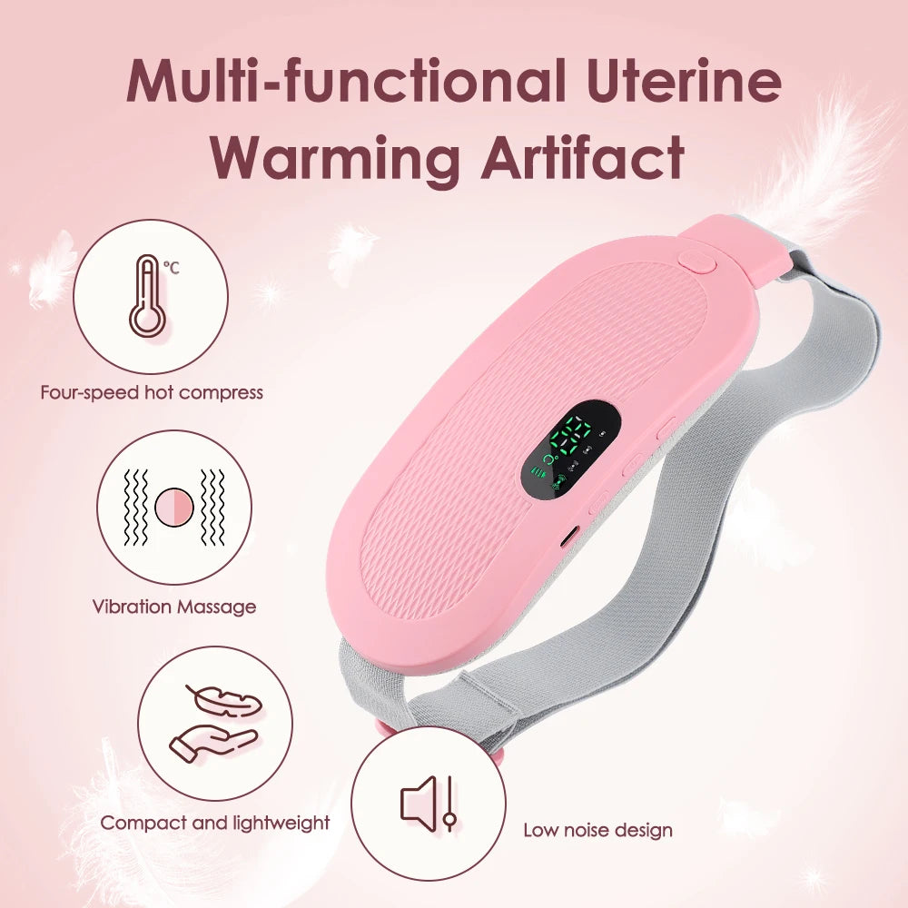 Electric Heating Pad Menstrual Cramp Massager Belt Women
