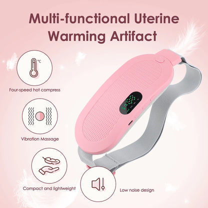 Electric Heating Pad Menstrual Cramp Massager Belt Women