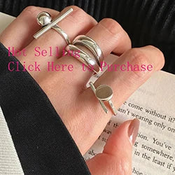 VENTFILLE 925 Sterling Silver Finger Rings Hollow Chain