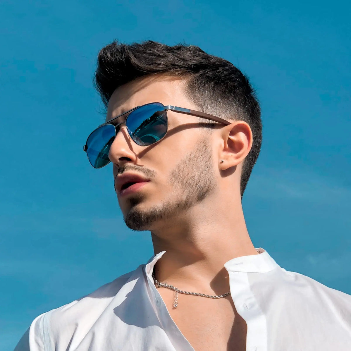 ZENOTTIC Trend Wood Polarized Sunglasses for Men