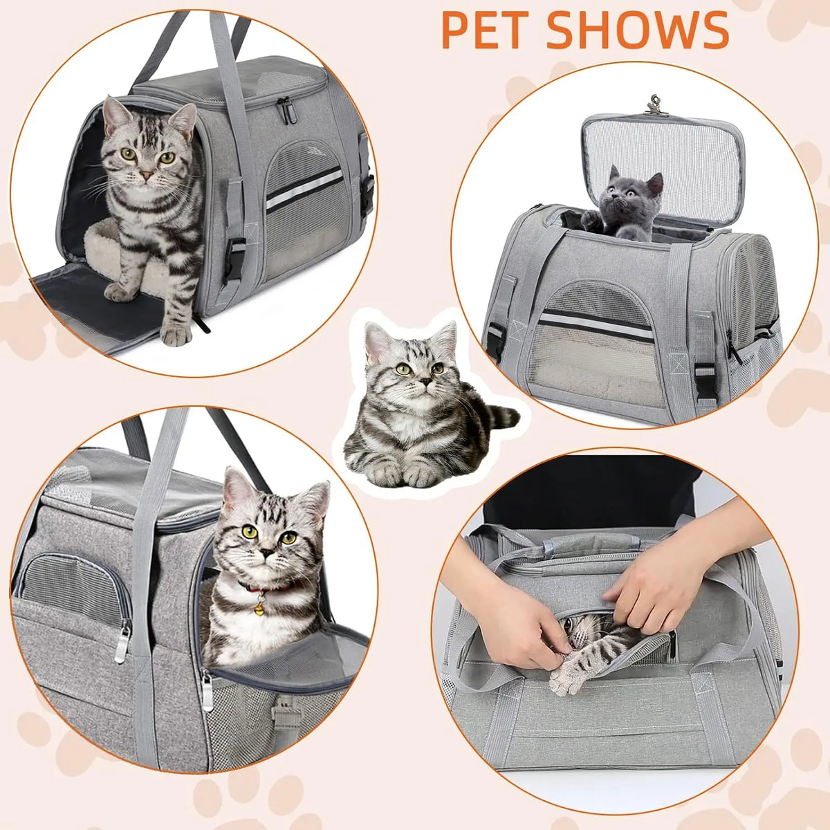 Pet Carrier Bag Airline Approved Up for Cats and Dog Carrier
