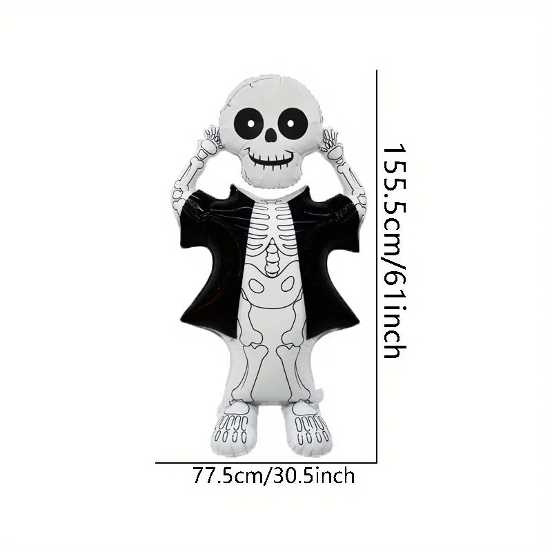 Halloween Balloon Decoration Halloween Black Spider Balloon Giant Skull Skeleton Balloon