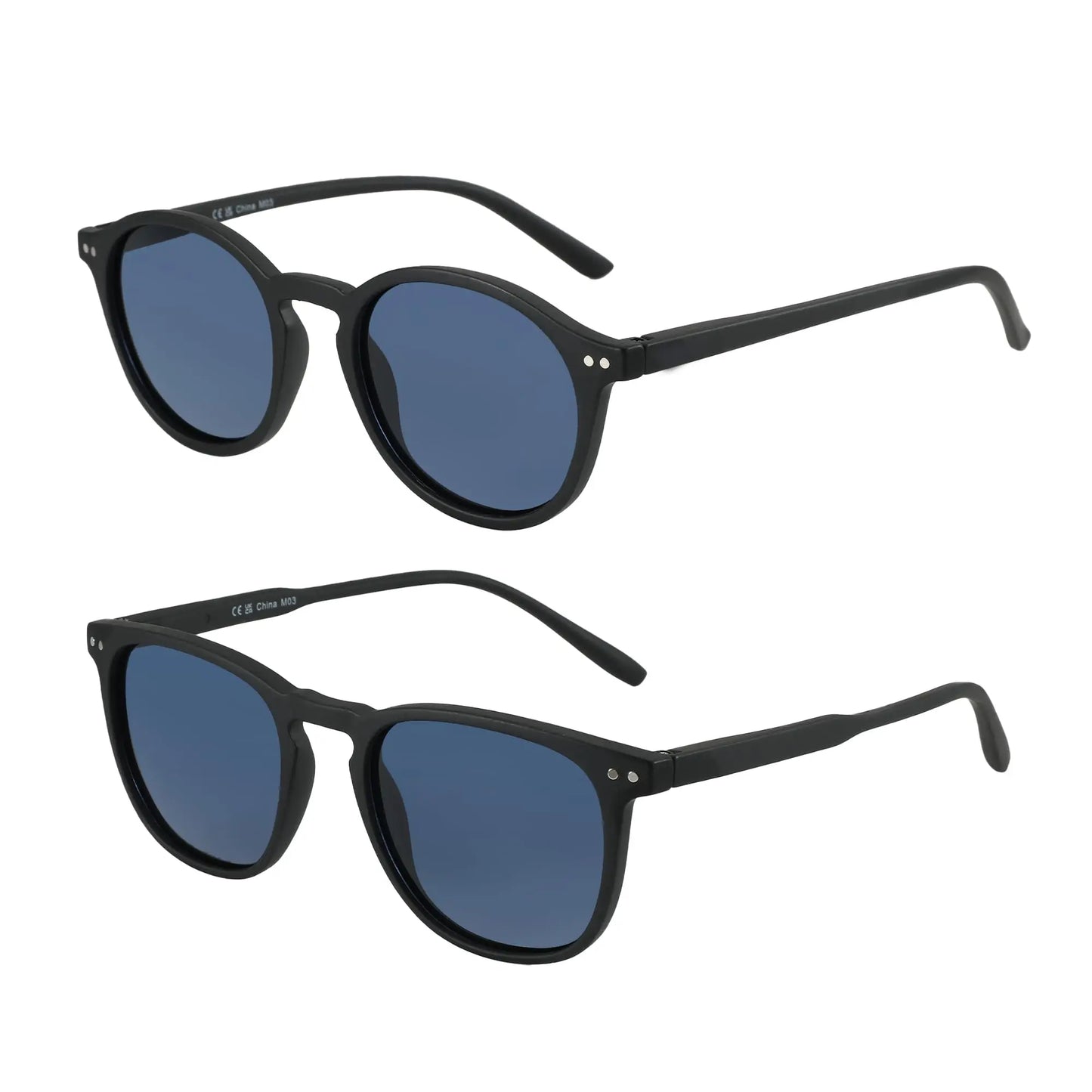 Retro Small Round Polarized Sunglasses Men Women Lightweight